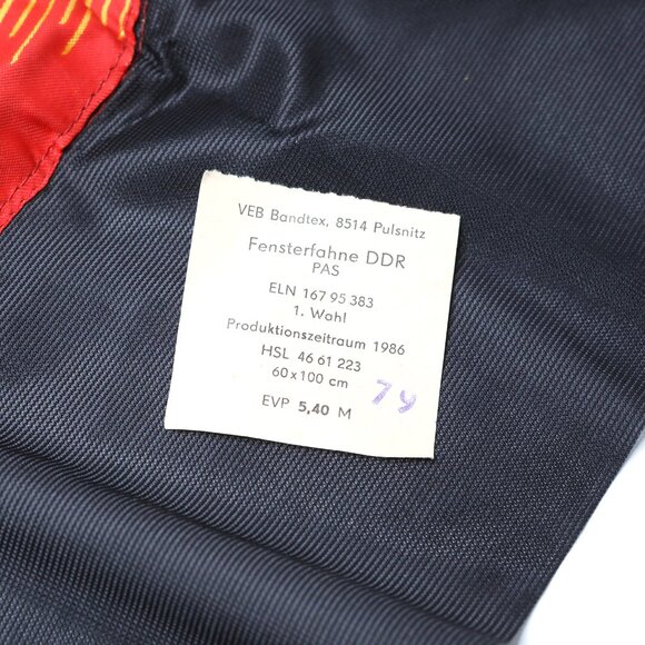 Vintage 1986 East Germany Flag German Democratic Republic Cold War Berlin Wall - Picture 8 of 9